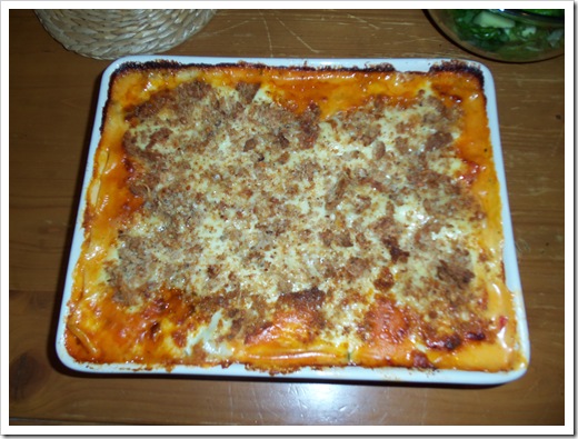 Vegetable lasagne