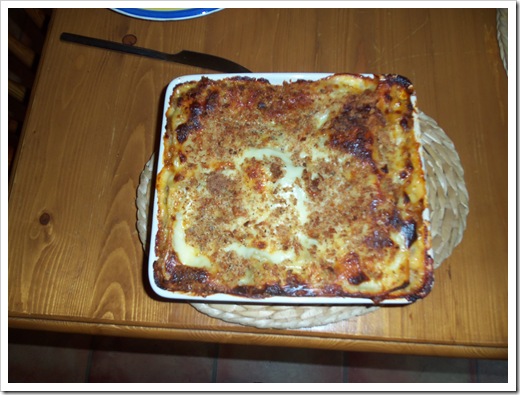 Beef lasagne