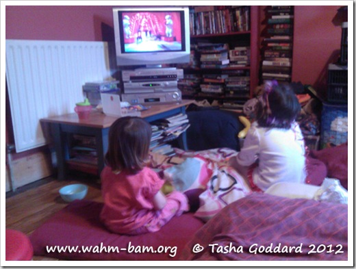 Watching a movie (www.wahm-bam.org © Tasha Goddard 2012)