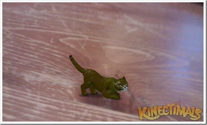 Kinectimals - taking a cub and putting them in your house!