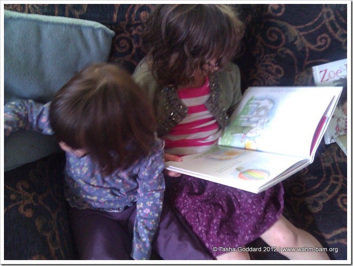 RoRo and LaLa reading The Great Granny Gang by Judith Kerr