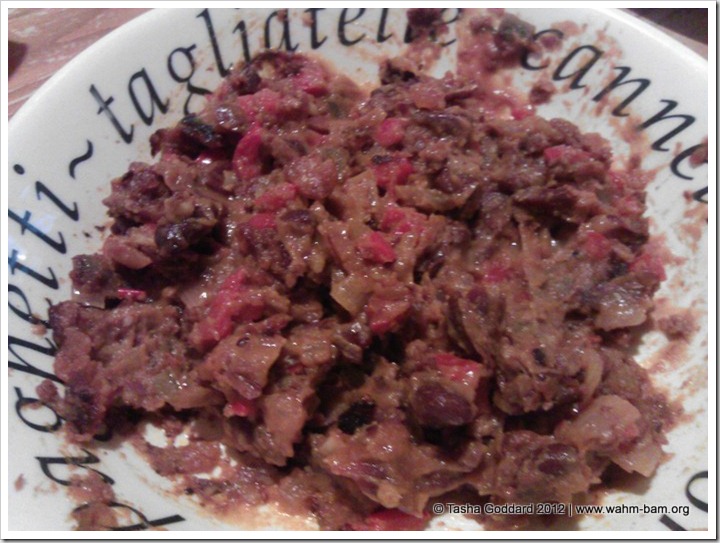 Homemade refried beans   © Tasha Goddard 2012   www.wahm-bam.org