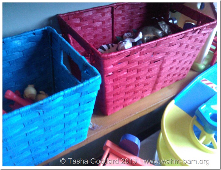 Organised toy storage helps children tidy up